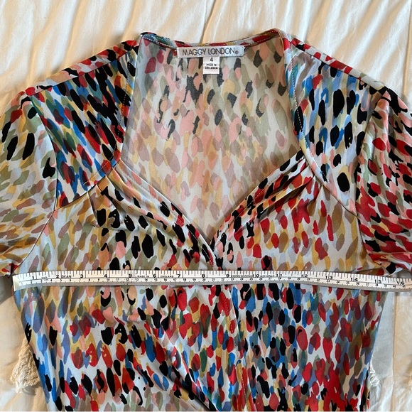 Maggy London Multicolour Wrap Dress - Picture 6 of 8